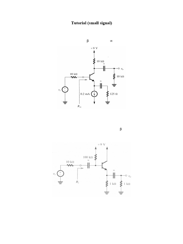 Tutorial 3 (Small Signal) | PDF