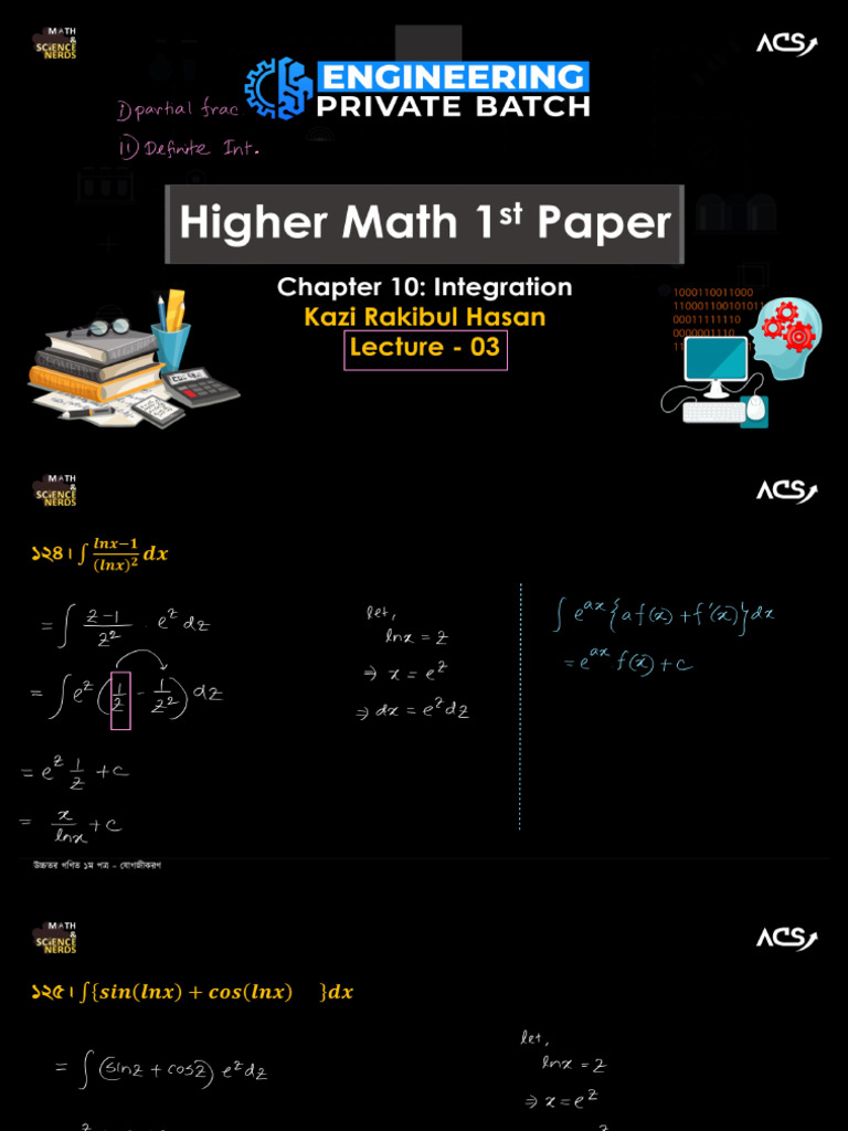 Integration Class 3 Note | PDF