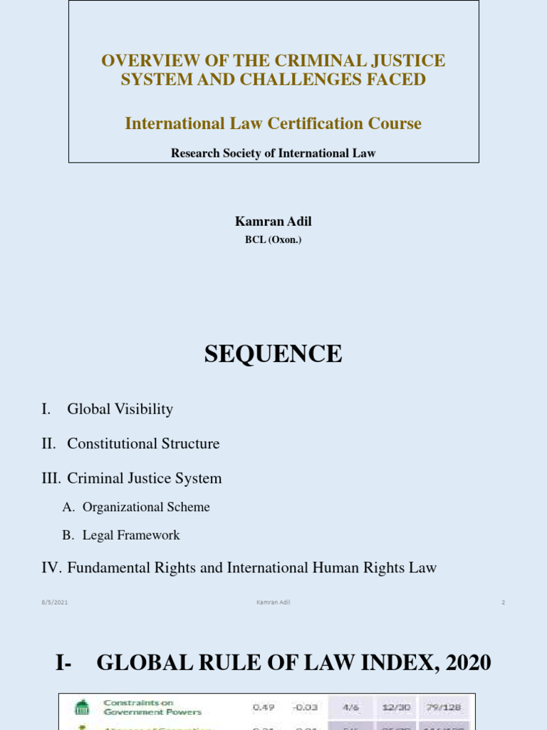 Criminal Justice System Overview | PDF | Criminal Procedure In South ...