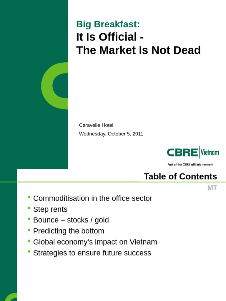 CBRE Big Breakfast - October 2011 - en | PDF | Economies