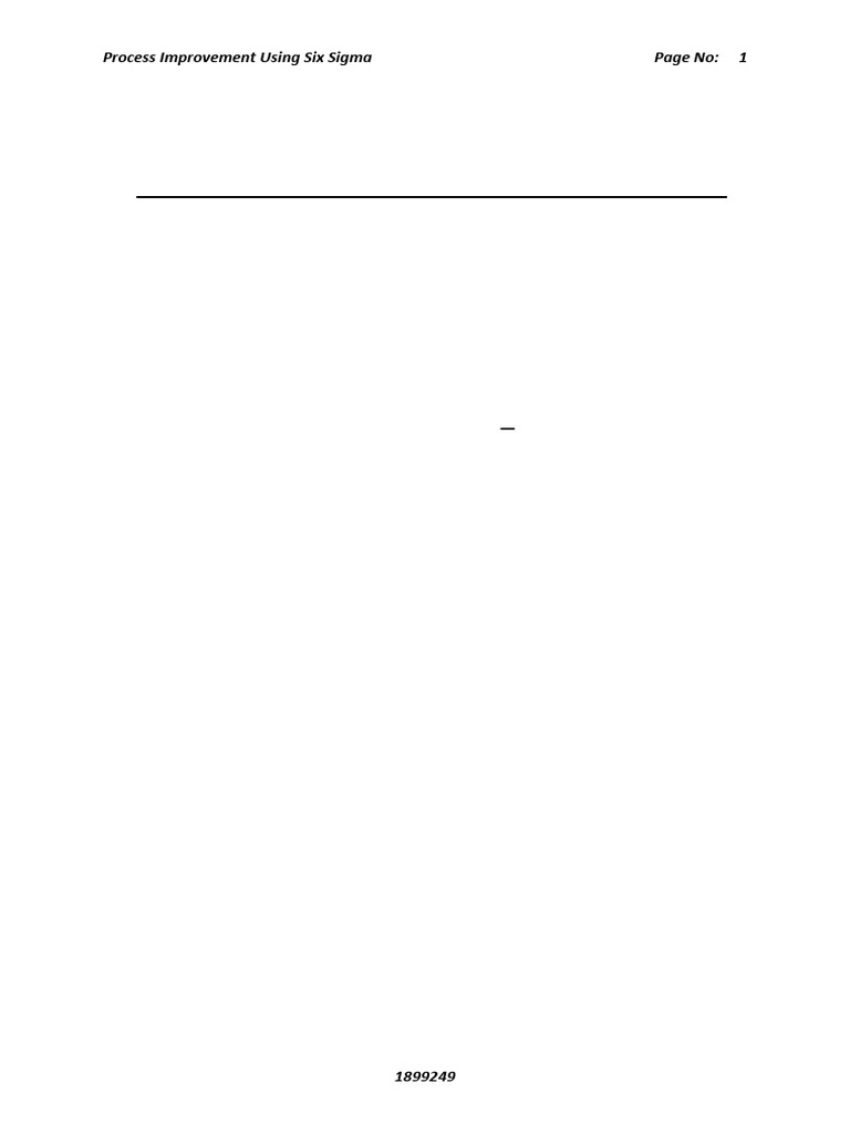 Process Improvement Using Lean Six Sigma | PDF | Six Sigma | Lean ...