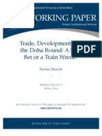 Working Paper: Trade, Development and The Doha Round: A Sure Bet or A Train Wreck?