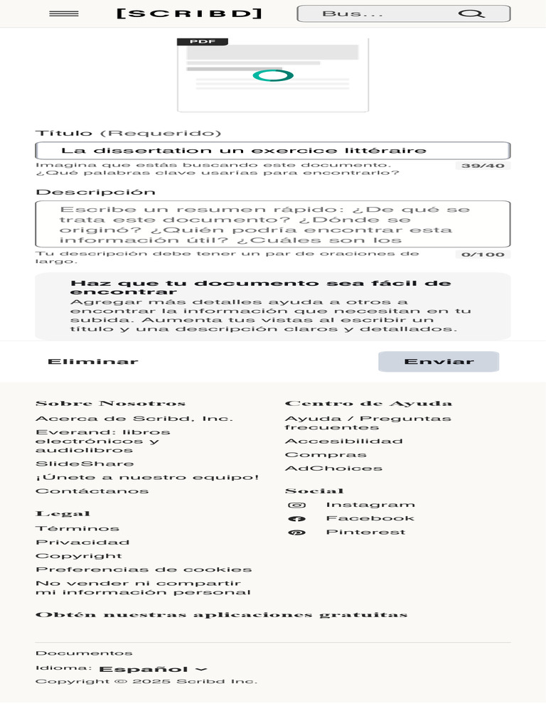 Suba Un Documento Scribd | PDF
