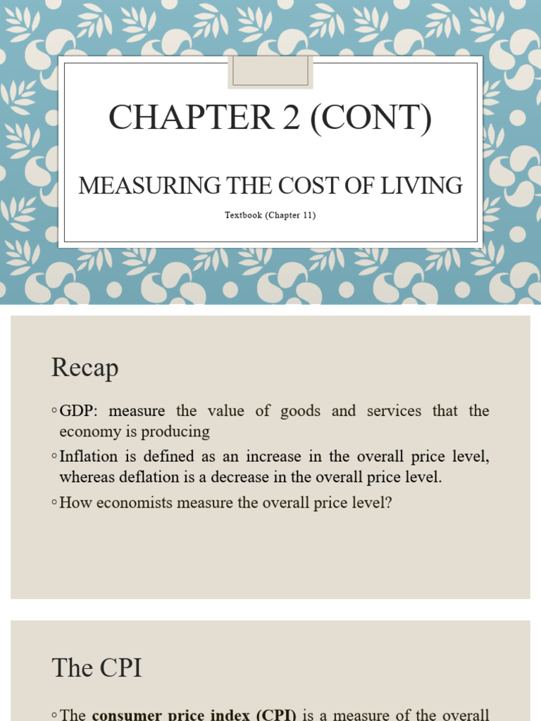 Understanding CPI and Cost of Living | PDF | Cost Of Living | Consumer ...