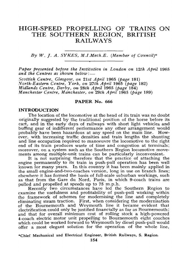 High-Speed Train Propulsion Tests | PDF | Train | Locomotives