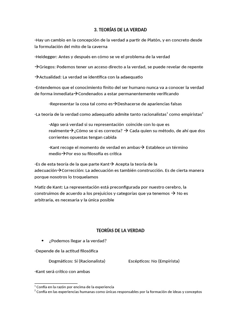 Verdad y adaequatio en filosofía | PDF | Verdad | Teoría