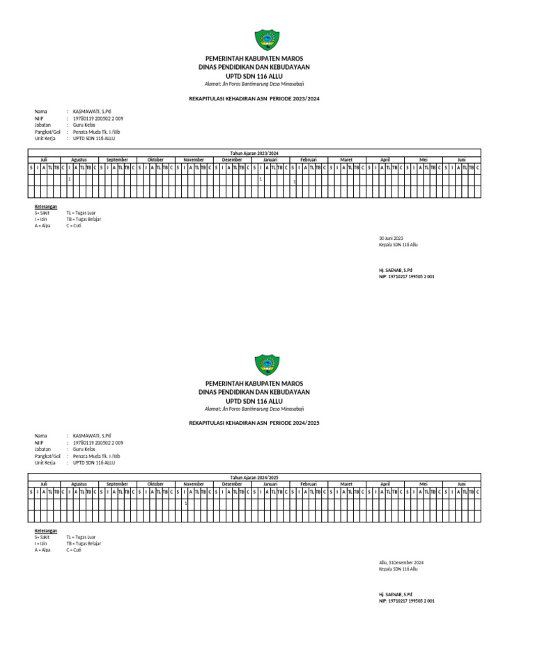 Rekap Absen | PDF