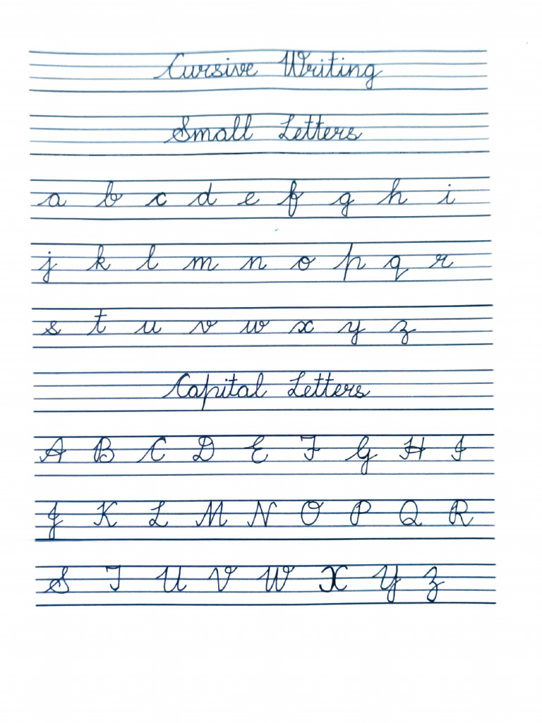 Cursive Writing | PDF