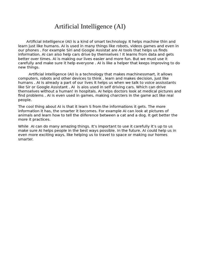 Artificial Intelligence | PDF