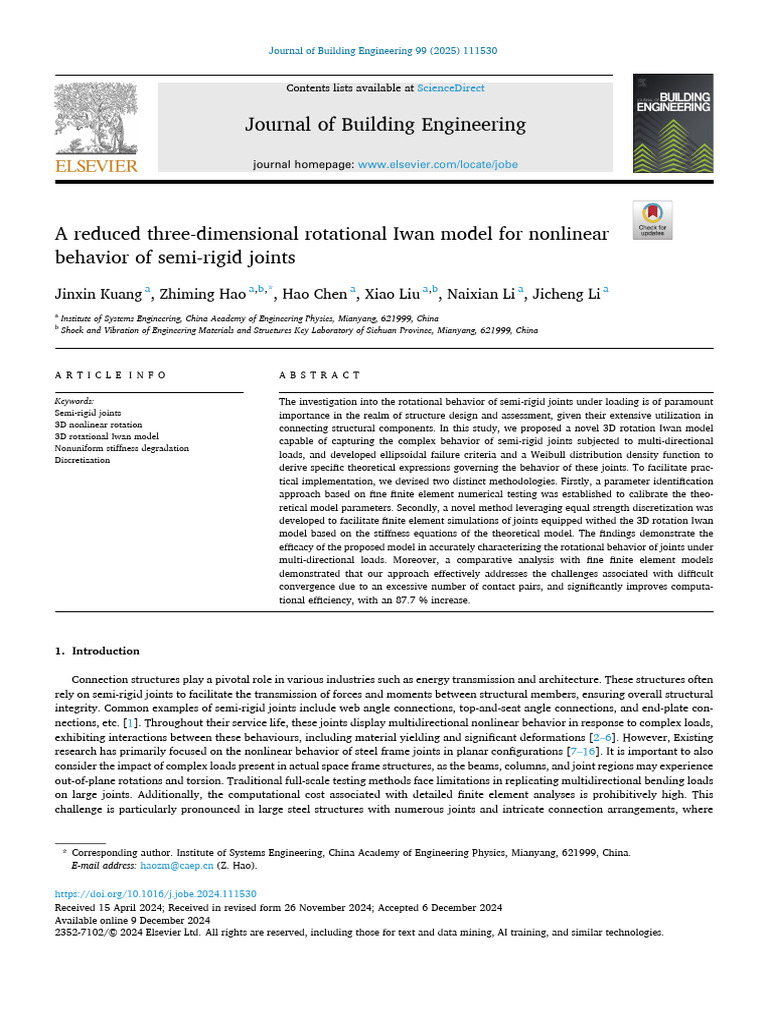 2025-A Reduced Three-Dimensional Rotational Iwan Model For Nonlinear ...