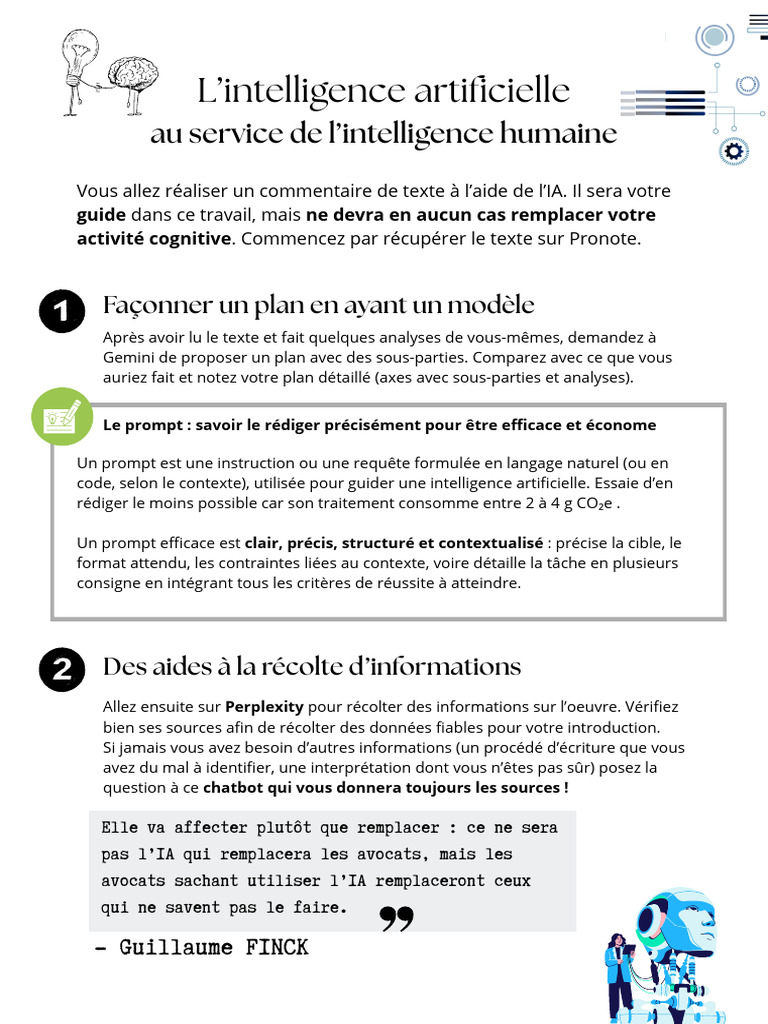 Rédiger des prompts efficaces pour l'IA | PDF | Intelligence ...
