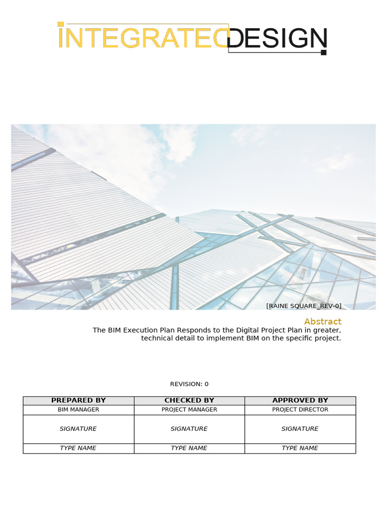 BIM Execution Plan for Raine Square | PDF | Building Information ...
