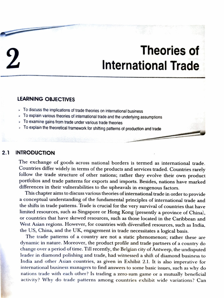Theories of International Trade Explained | PDF | Mercantilism ...