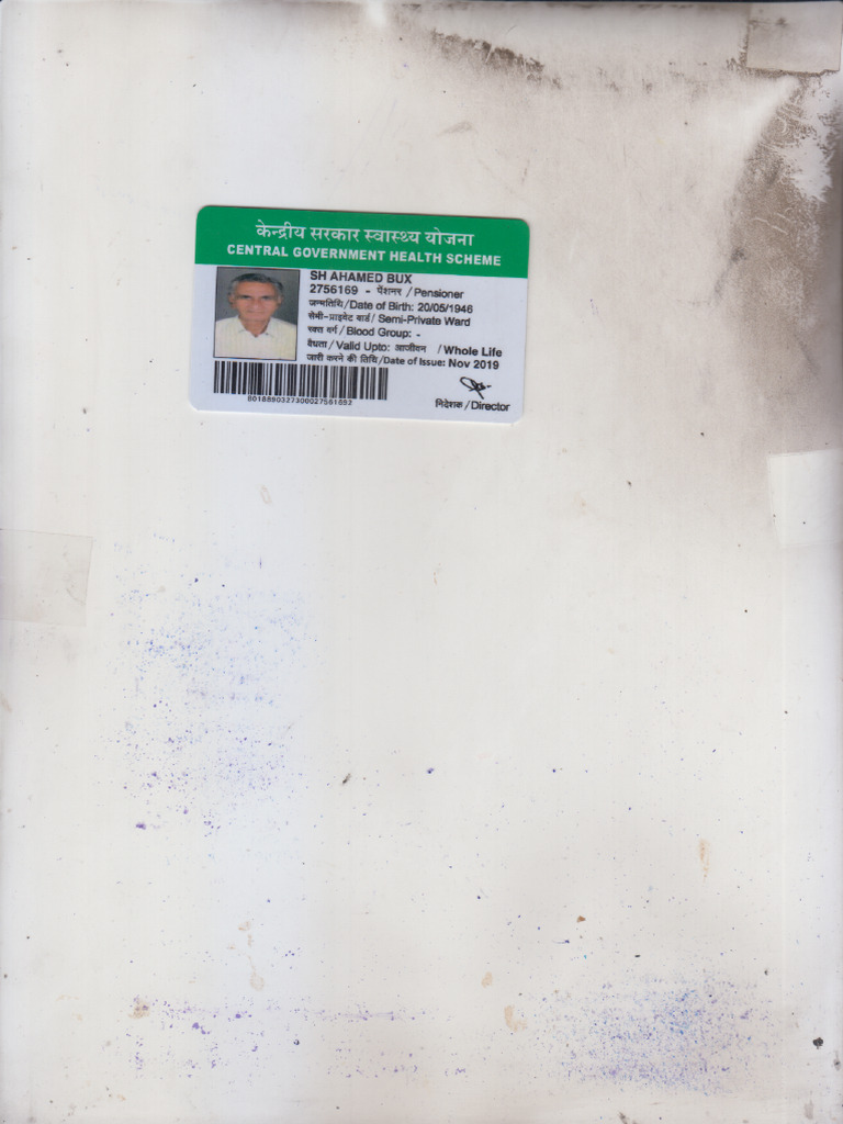 CGHS Card | PDF