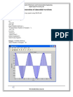 Generation of Sinusoidal Waveform: Aim:-To Generate The Following Signals Using MATLAB