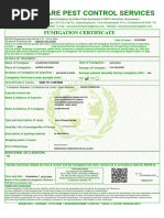 11.fumigation Certificate Example | PDF | Materials