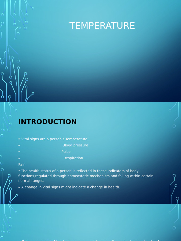 Body Temperature: Types and Regulation | PDF | Hyperthermia ...
