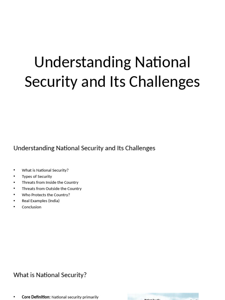 National Security Challenges Explained | PDF | Computer Security | Security