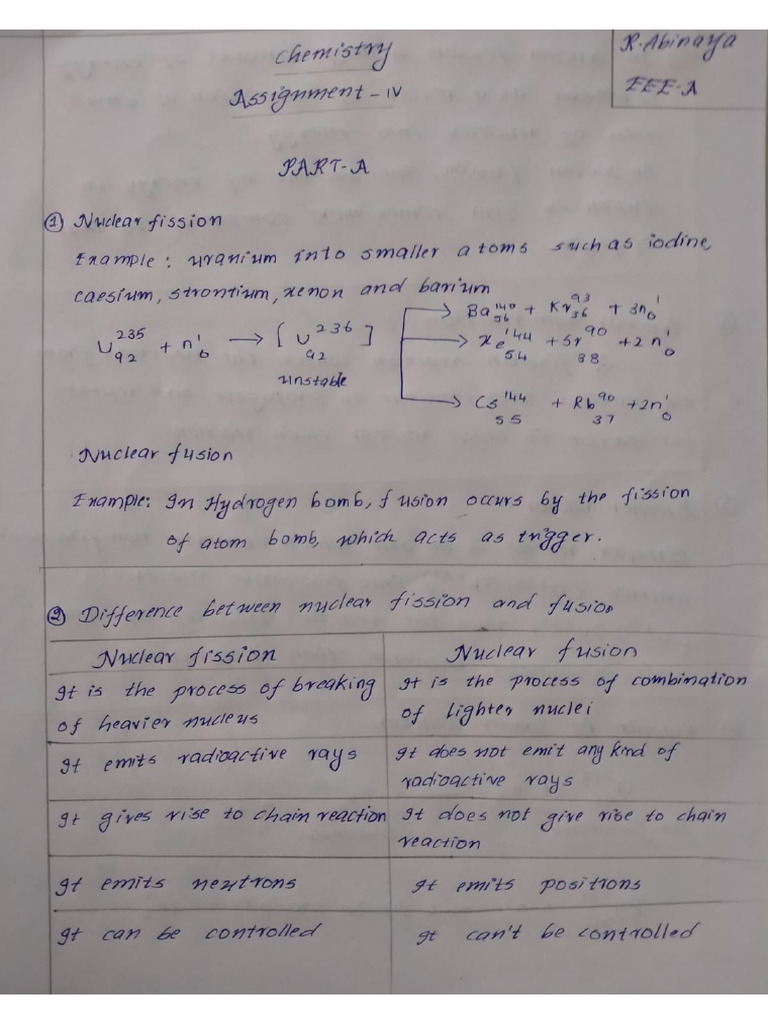 Chemistry Assignment 4 Energy Sources | PDF