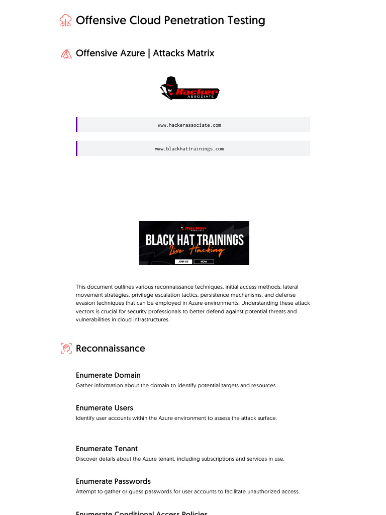Offensive Cloud Penetration Testing | PDF | Security | Computer Security