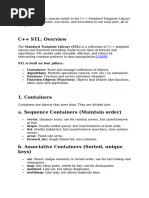C++ STL - Cheat Sheet | PDF | C++ | Pointer (Computer Programming)