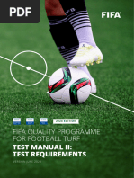 FIFA Quality Programme Test Manual | PDF | Calibration | Pressure