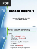 Materi Mata Kuliah Bahasa Inggris Perfect Grammar English Language