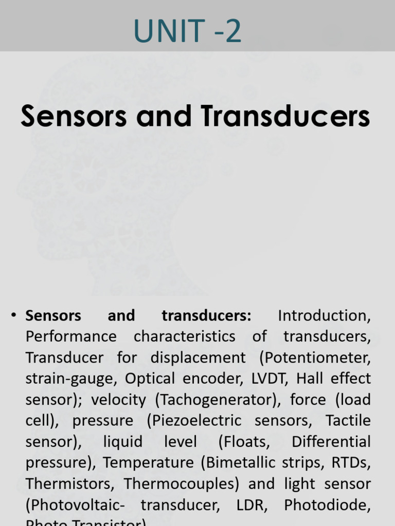 Sensors vs. Transducers Explained | PDF | Sensor | Hysteresis