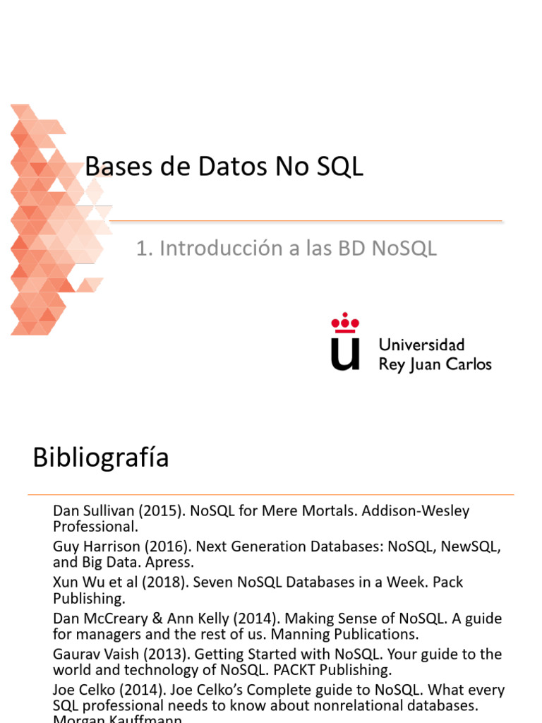 Introducción a Bases de Datos NoSQL | PDF | No Sql | Bases de datos