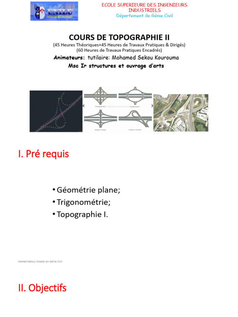 Cours de Topographie II en Génie Civil | PDF