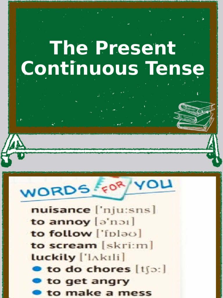Present Continuous Tense Guide | PDF