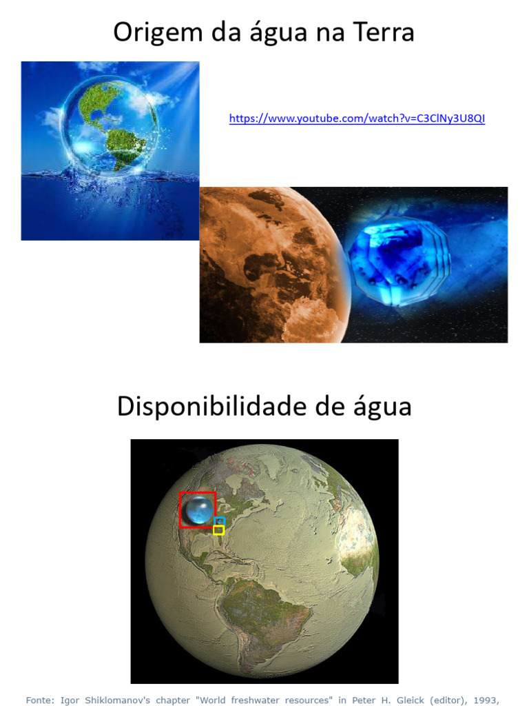 Origem e Balanço Hídrico da Água na Terra | PDF