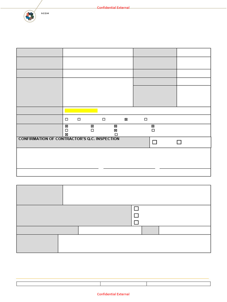 Work Inspection Request for Electrical Systems | PDF | Specification ...