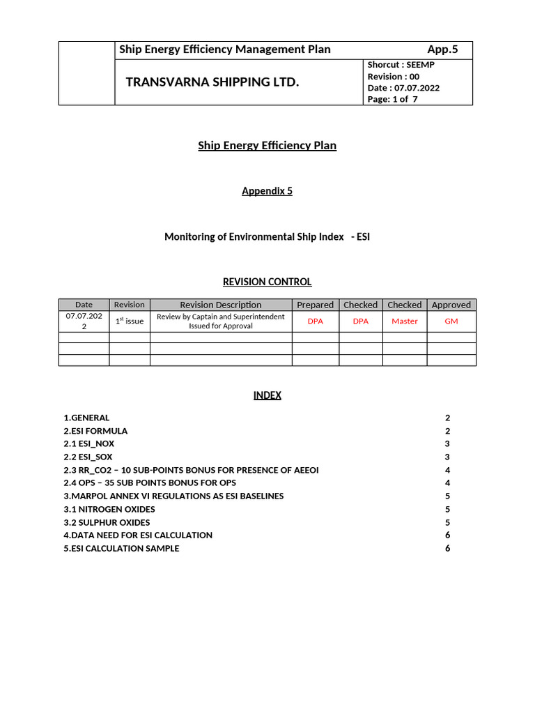 Ship Energy Efficiency App5 | PDF | Fuel Oil | N Ox