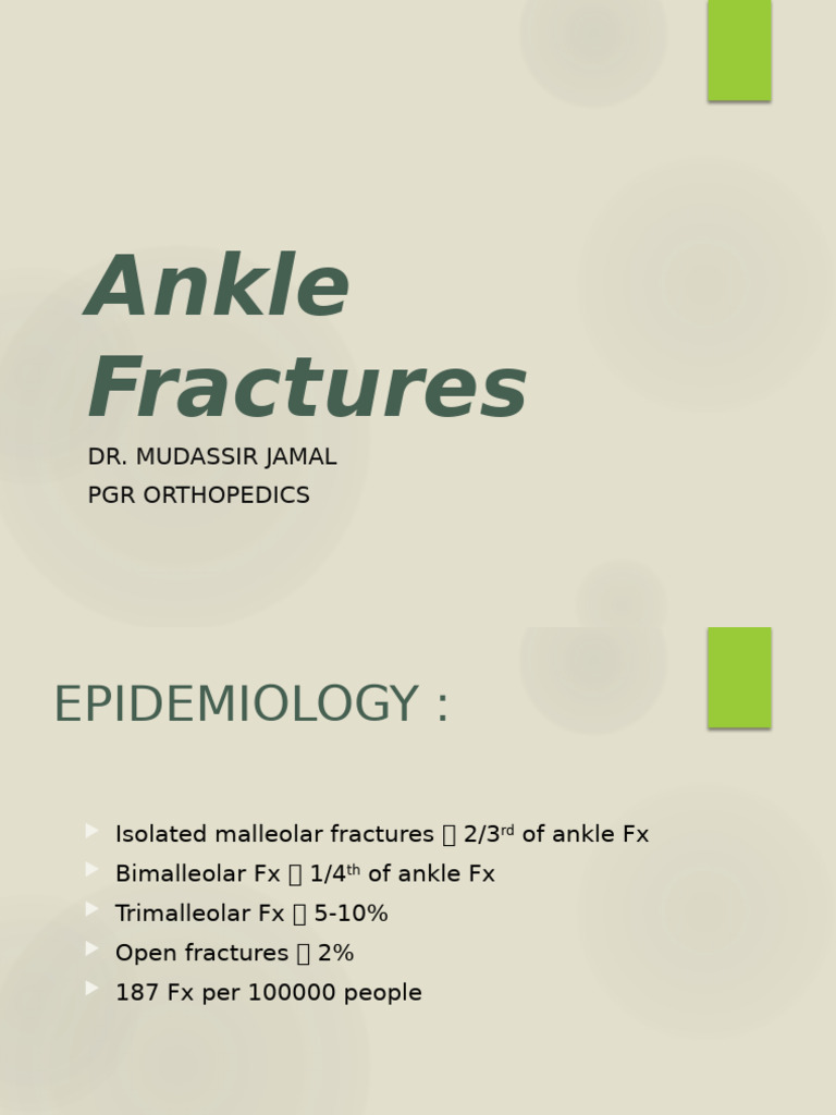 Ankle Fractures | PDF
