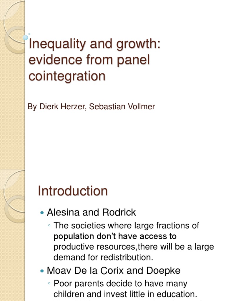 Impact of Inequality on Economic Growth | PDF