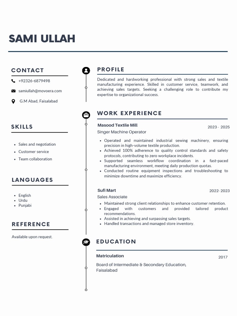 Blue and Gray Simple Professional CV Resume | PDF