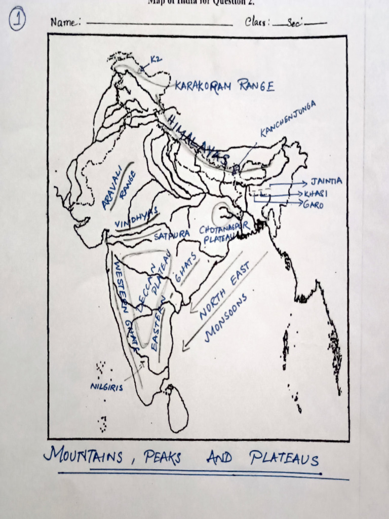 Geographic Features of India Maps | PDF