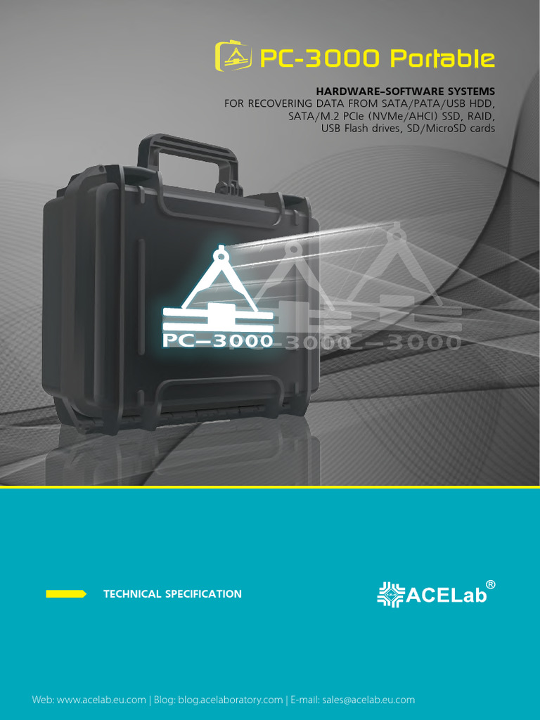 PC-3000 Portable III Overview | PDF | Solid State Drive | Hard Disk Drive