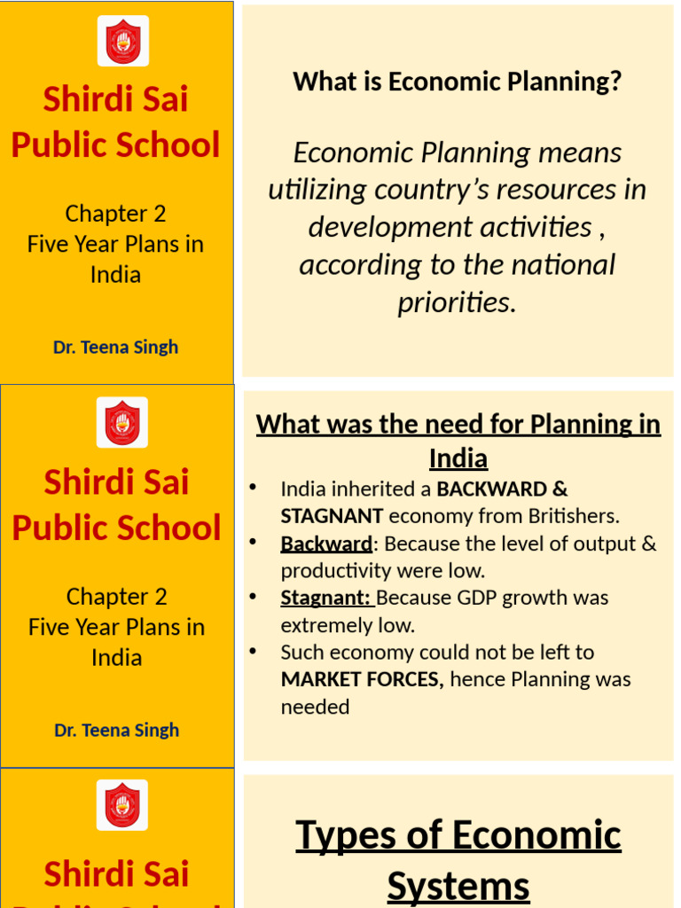 Five Year Plans and Mixed Economy in India | PDF | Economic Planning ...