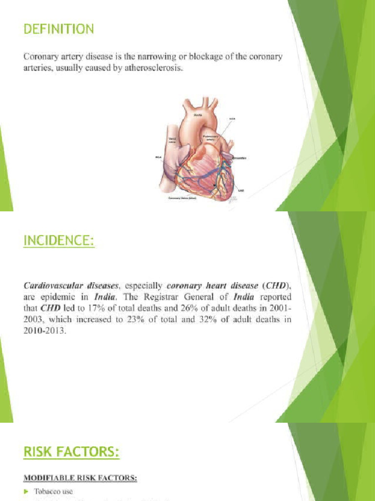 Coronary Artery Disease | PDF
