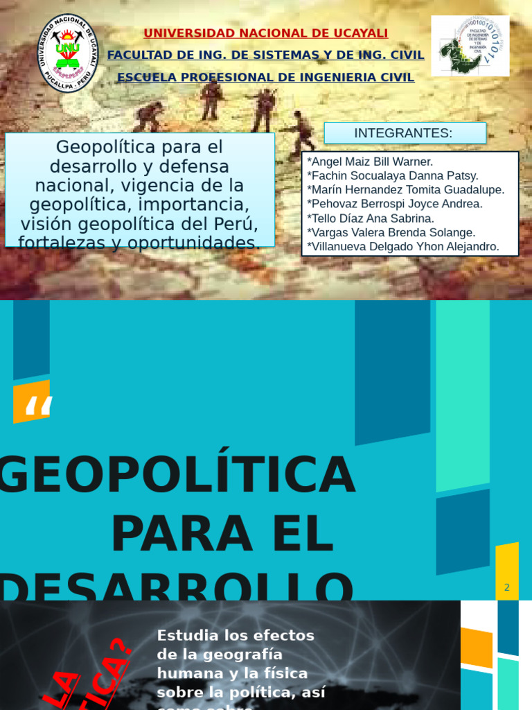 Grupo 5 - Geopolitica | PDF | Perú | Estado (política)