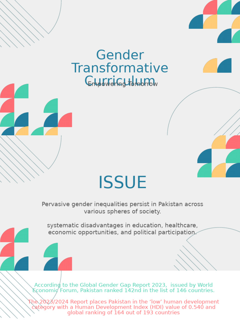 Gender Transformative Curriculum Outline | PDF | Gender Studies ...