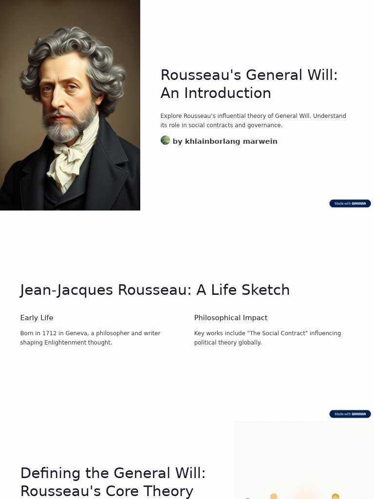 Rousseaus General Will An Introduction | PDF | Social Contract | Jean ...