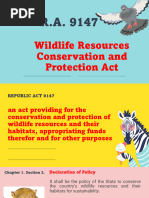 R.A. 9147: Wildlife Conservation Act | PDF | Wildlife | Endangered Species