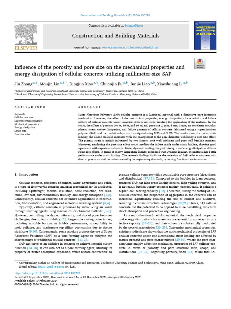 Influence of The Porosity and Pore Size On The Mechanical Properties ...