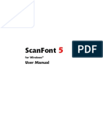 Scanfont: User Manual