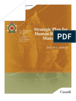 Strategic Plan For Human Resource Management