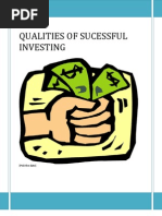 Qualities of Sucessful Investing: (Pick The Date)