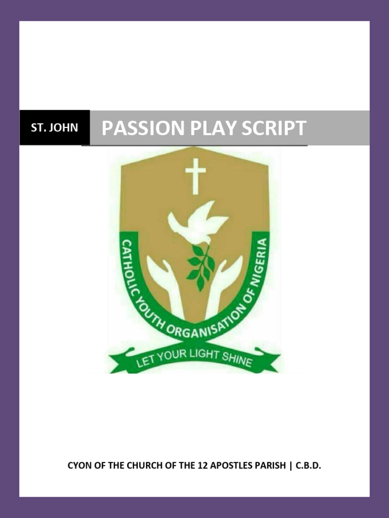 Passion Play Script: Pharisees' Role | PDF | Jesus | Pharisees